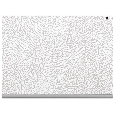 Elephant Print White Surface Book 2 13.5in Skin